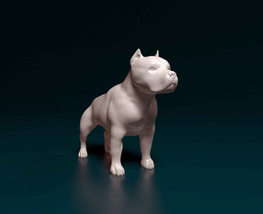 Pit bull artist resin - white resin ready to prep / paint ALL SCALES