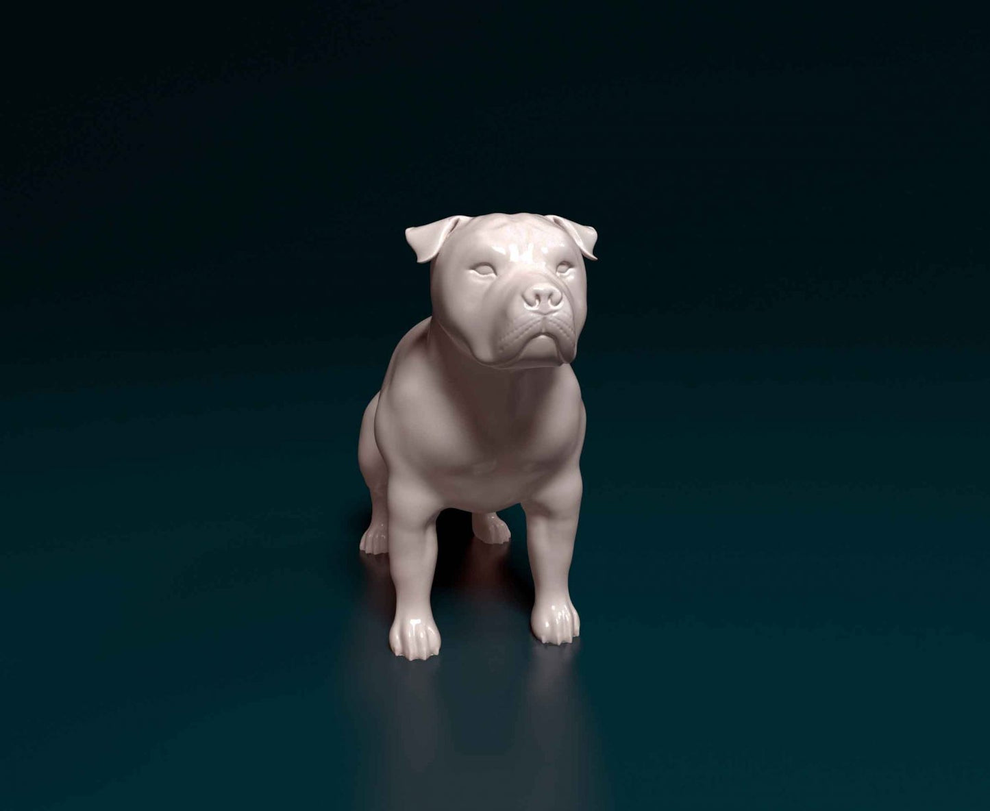 Pit bull artist resin - white resin ready to prep / paint ALL SCALES