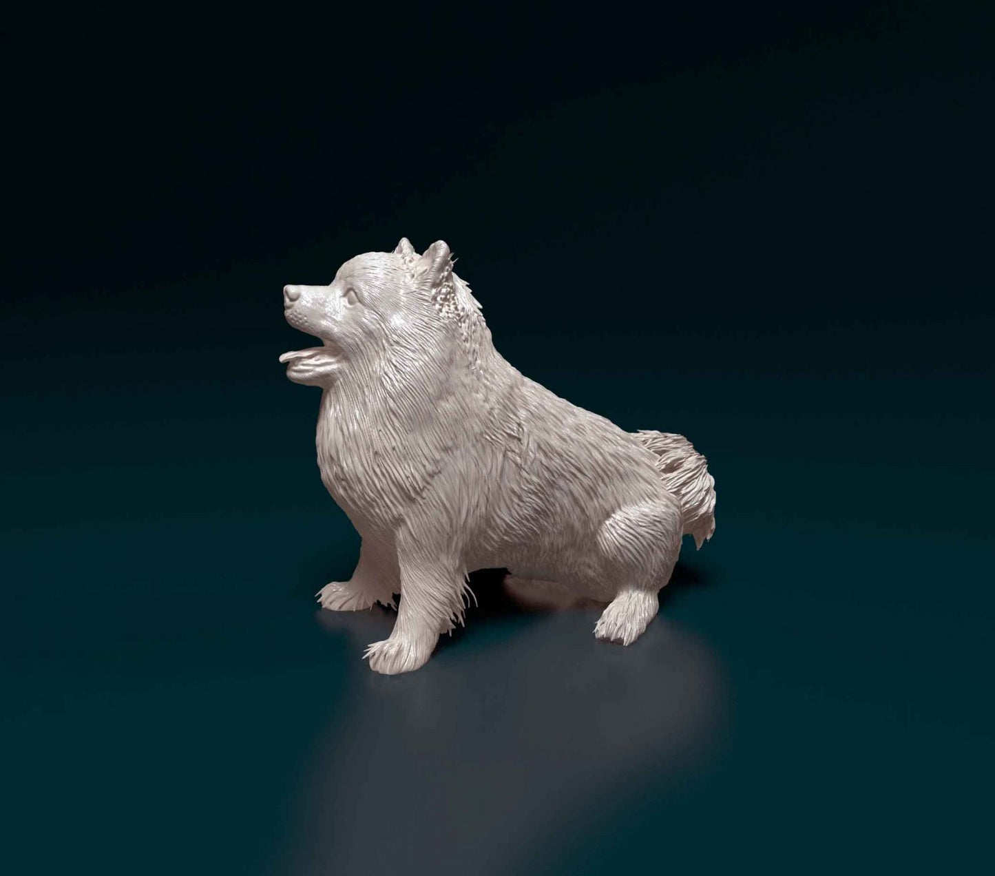 Pomeranian artist resin - white resin ready to prep / paint ALL SCALES