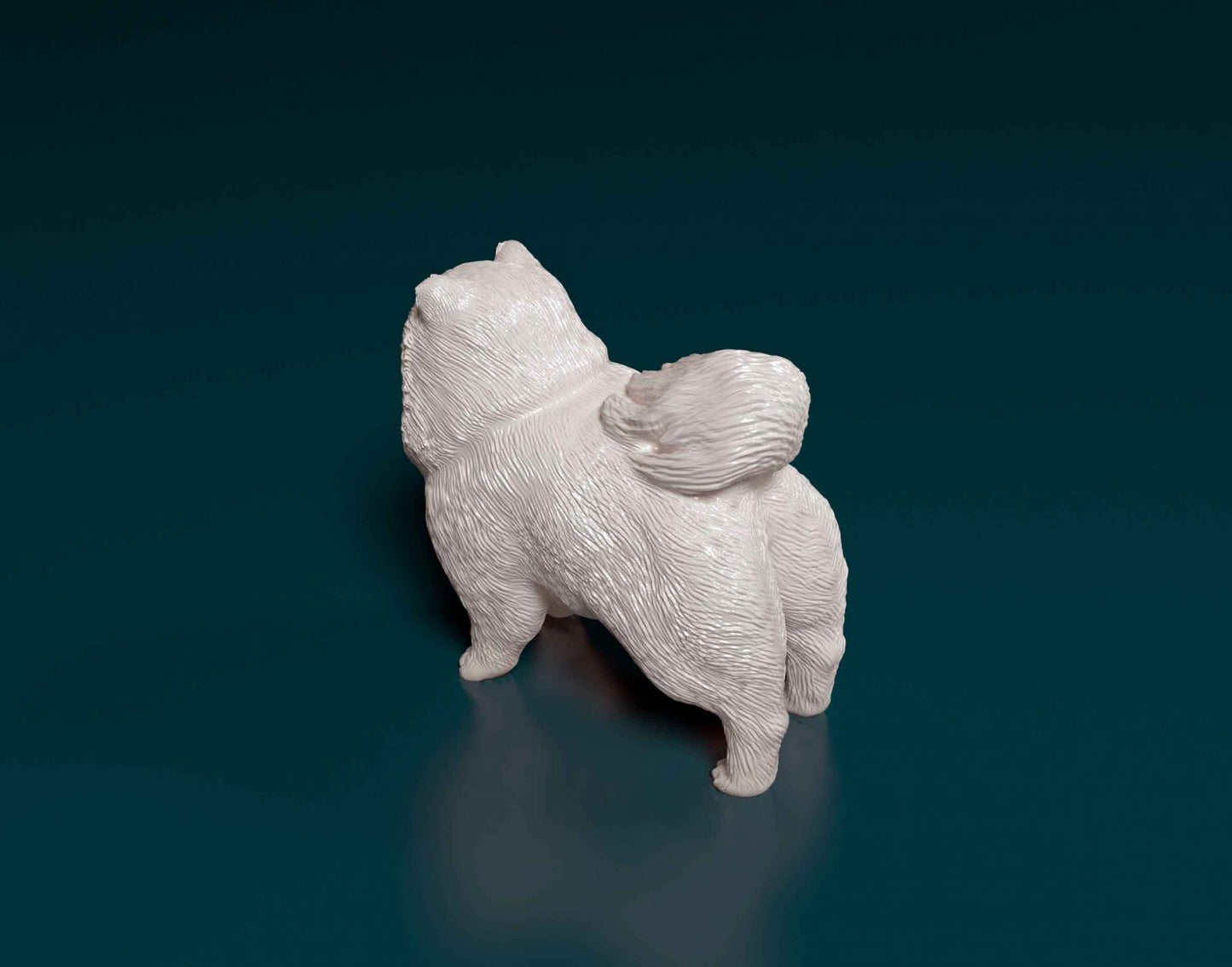 Pomeranian artist resin - white resin ready to prep / paint ALL SCALES