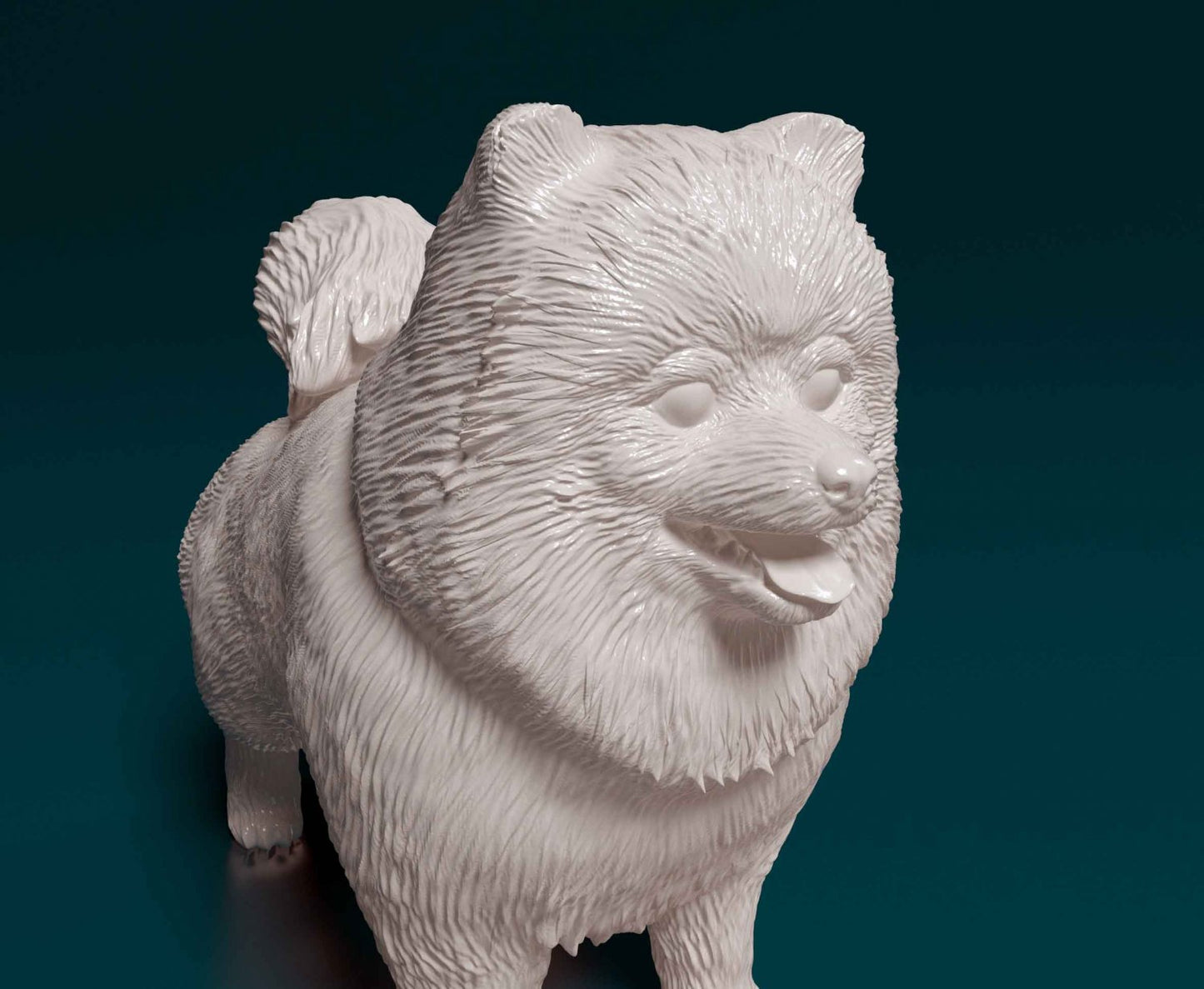Pomeranian artist resin - white resin ready to prep / paint ALL SCALES
