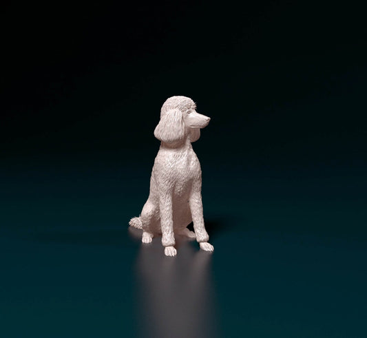 Poodle artist resin - white resin ready to prep / paint ALL SCALES