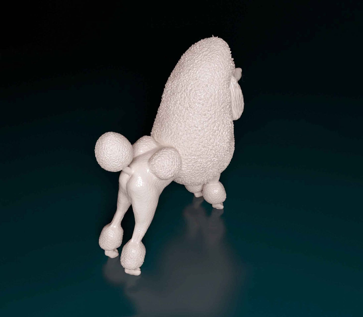 Poodle artist resin - white resin ready to prep / paint ALL SCALES