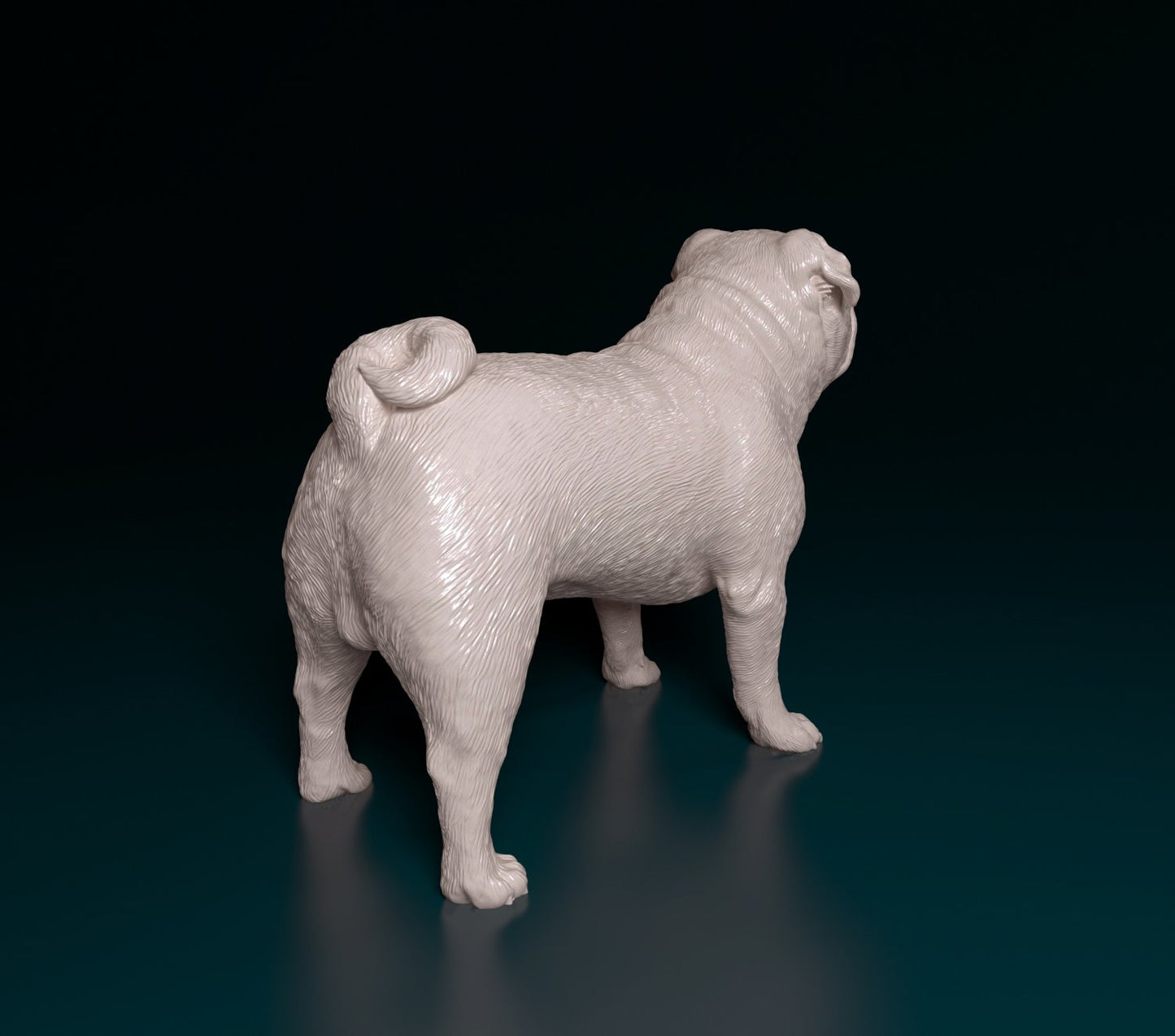 Pug artist resin - white resin ready to prep / paint ALL SCALES