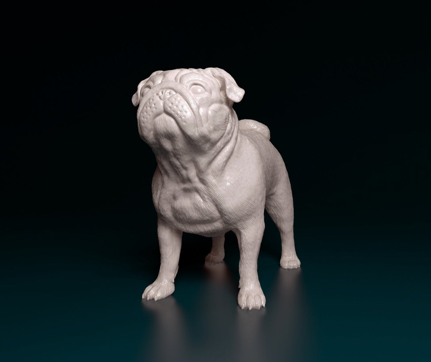 Pug artist resin - white resin ready to prep / paint ALL SCALES