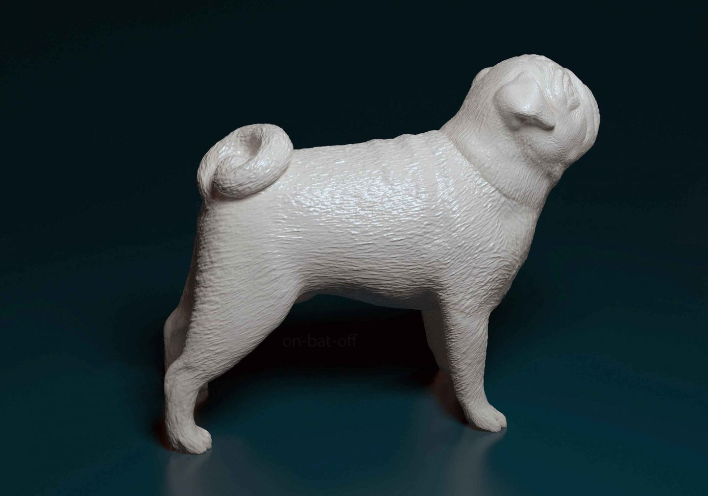 Pug artist resin - white resin ready to prep / paint ALL SCALES