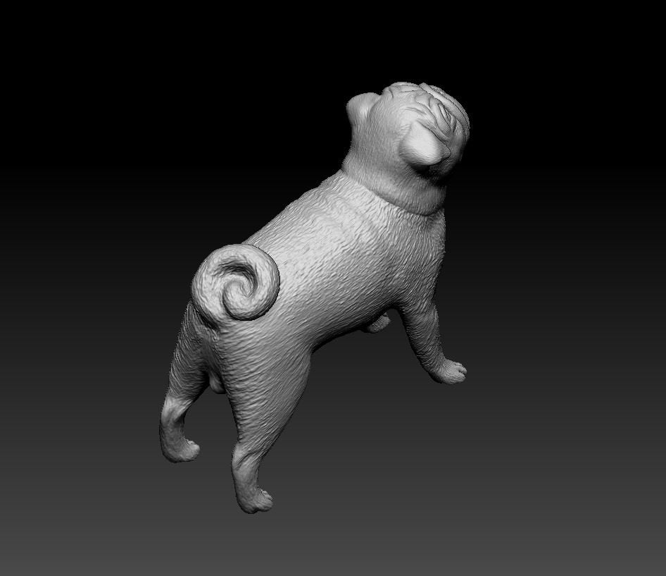 Pug artist resin - white resin ready to prep / paint ALL SCALES