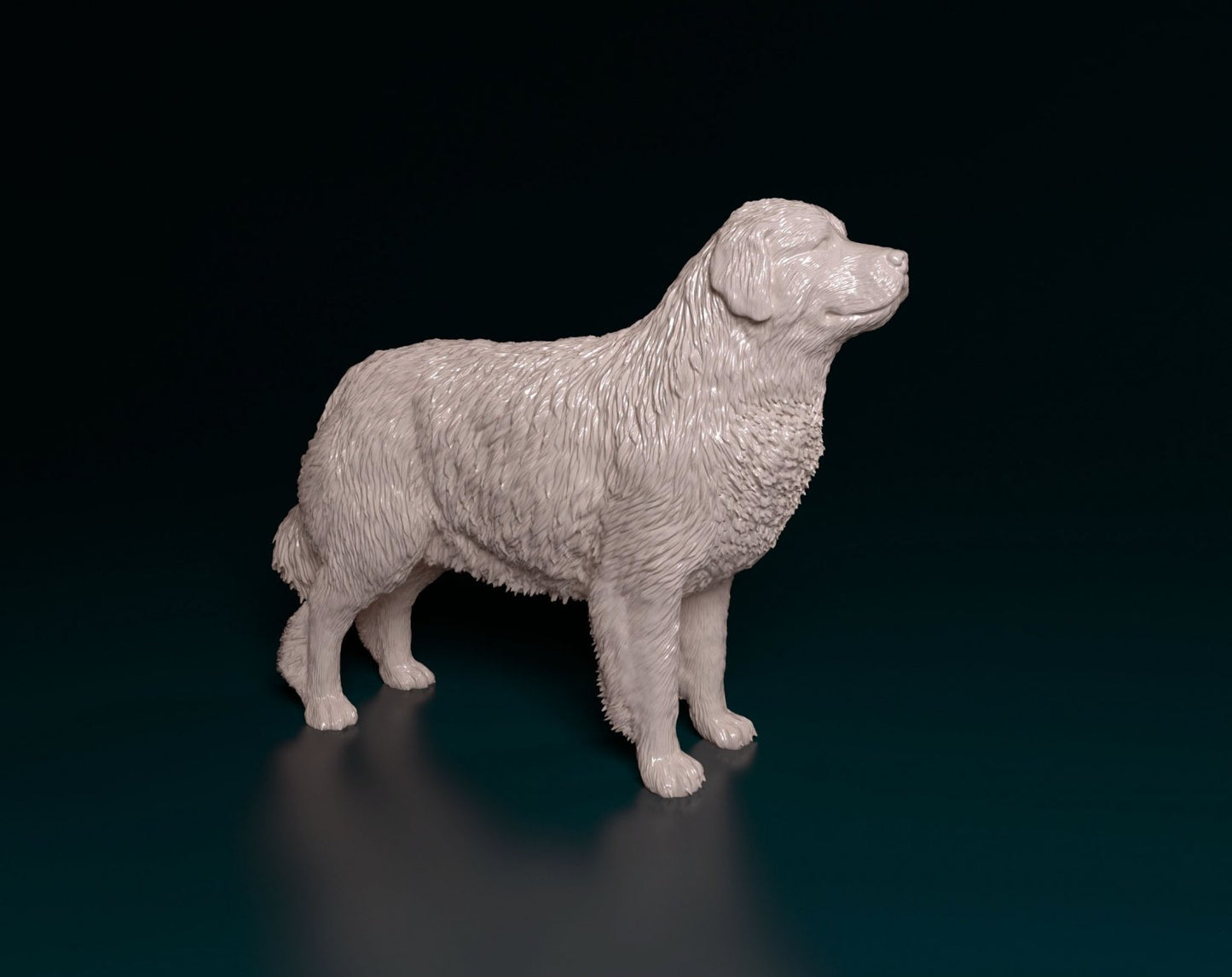 Pyr mountain dog artist resin - white resin ready to prep / paint ALL SCALES