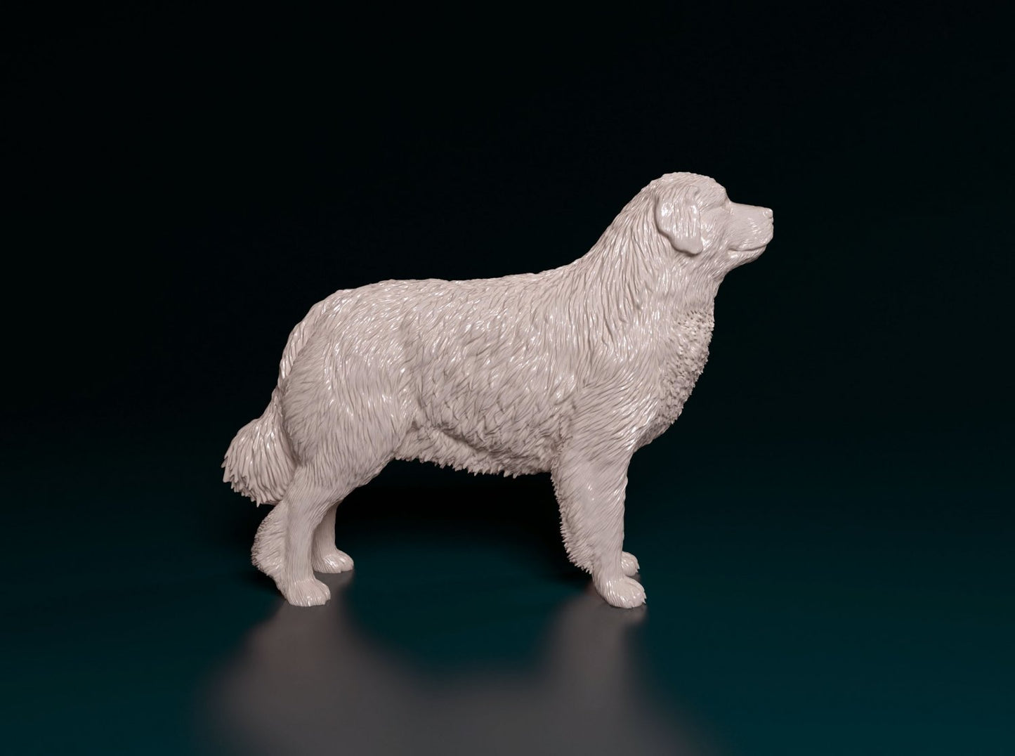 Pyr mountain dog artist resin - white resin ready to prep / paint ALL SCALES
