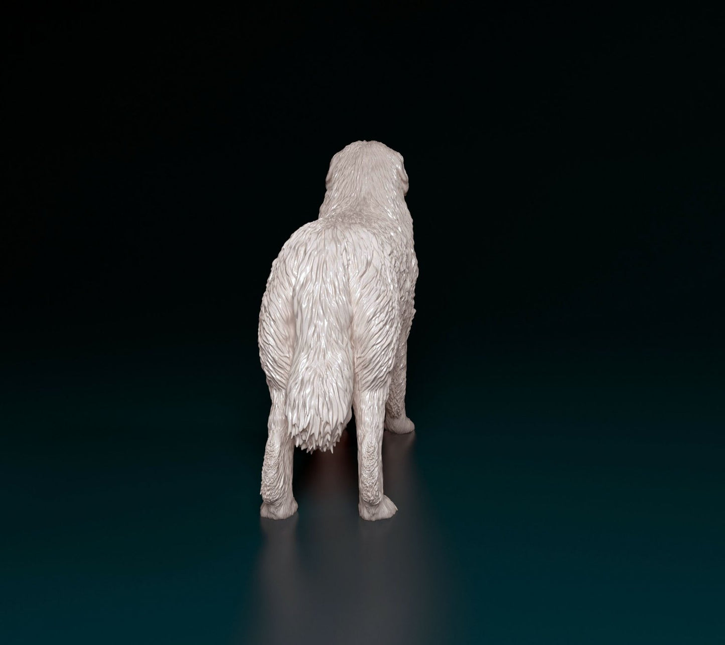 Pyr mountain dog artist resin - white resin ready to prep / paint ALL SCALES