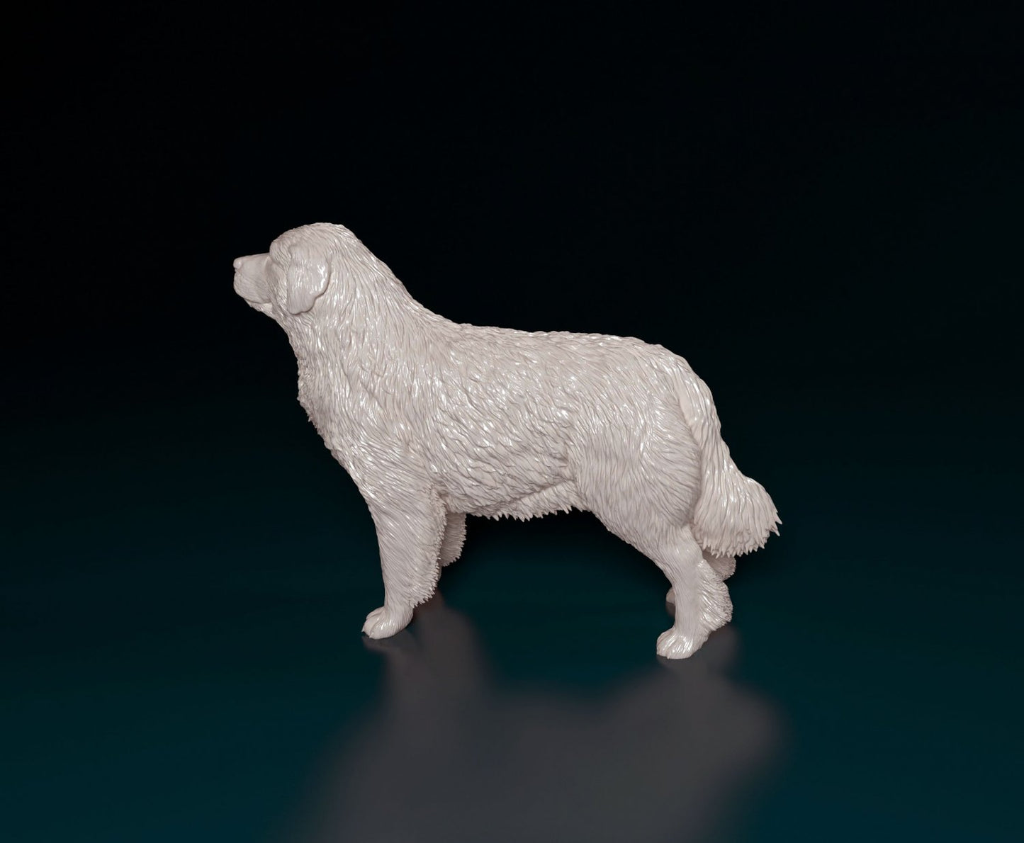 Pyr mountain dog artist resin - white resin ready to prep / paint ALL SCALES
