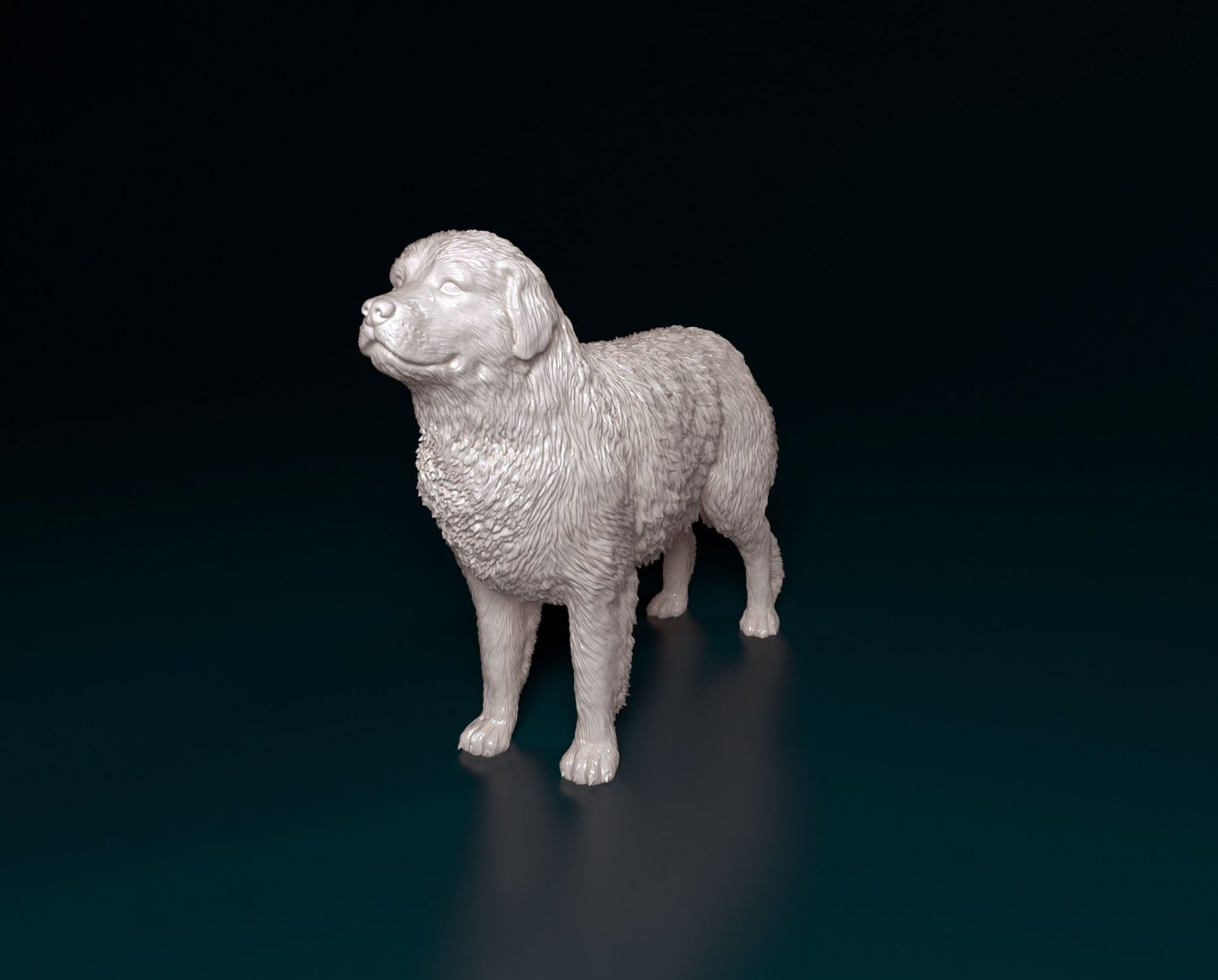 Pyr mountain dog artist resin - white resin ready to prep / paint ALL SCALES
