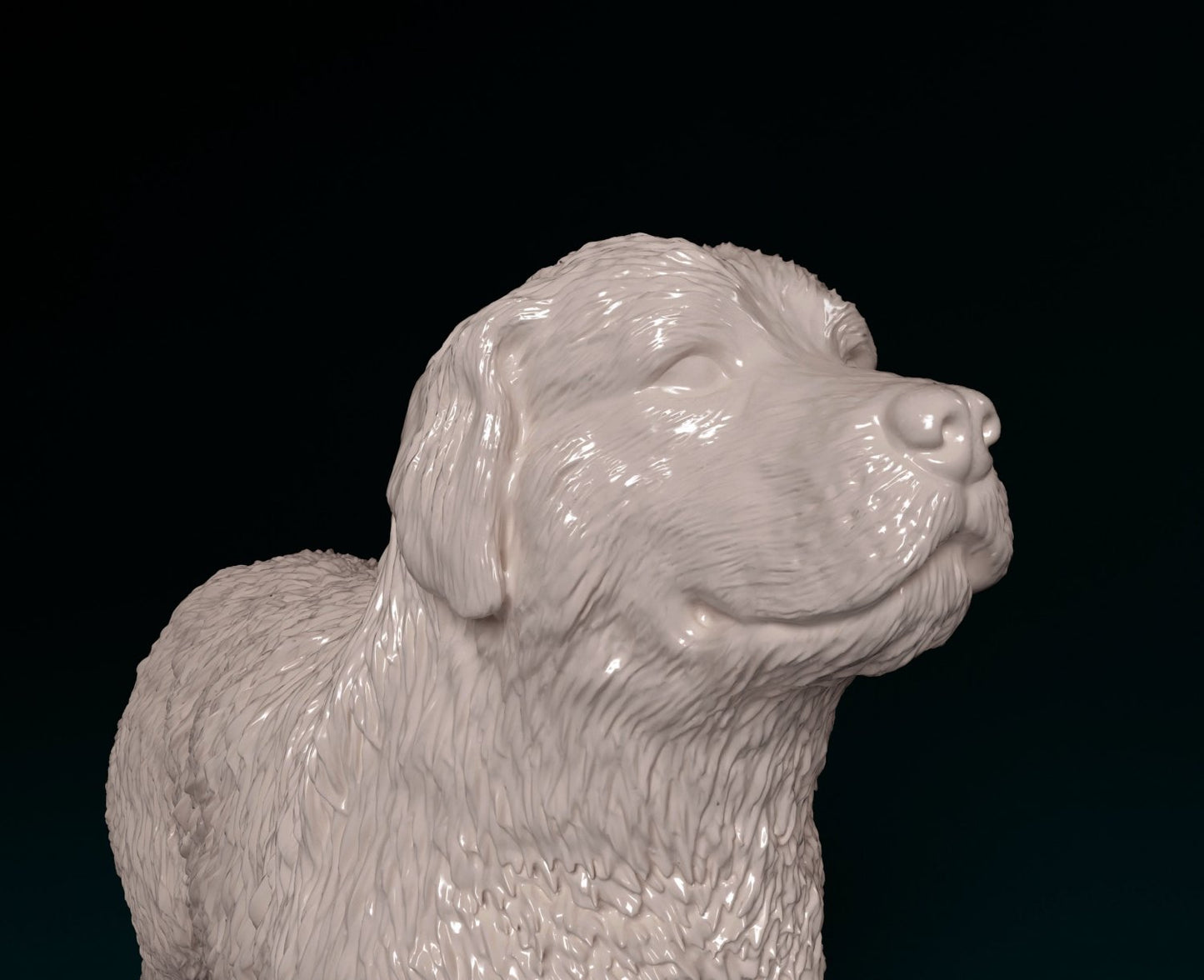Pyr mountain dog artist resin - white resin ready to prep / paint ALL SCALES