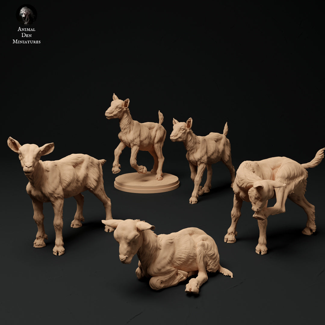 Alpine goat kids - White resin - ready to prep / paint