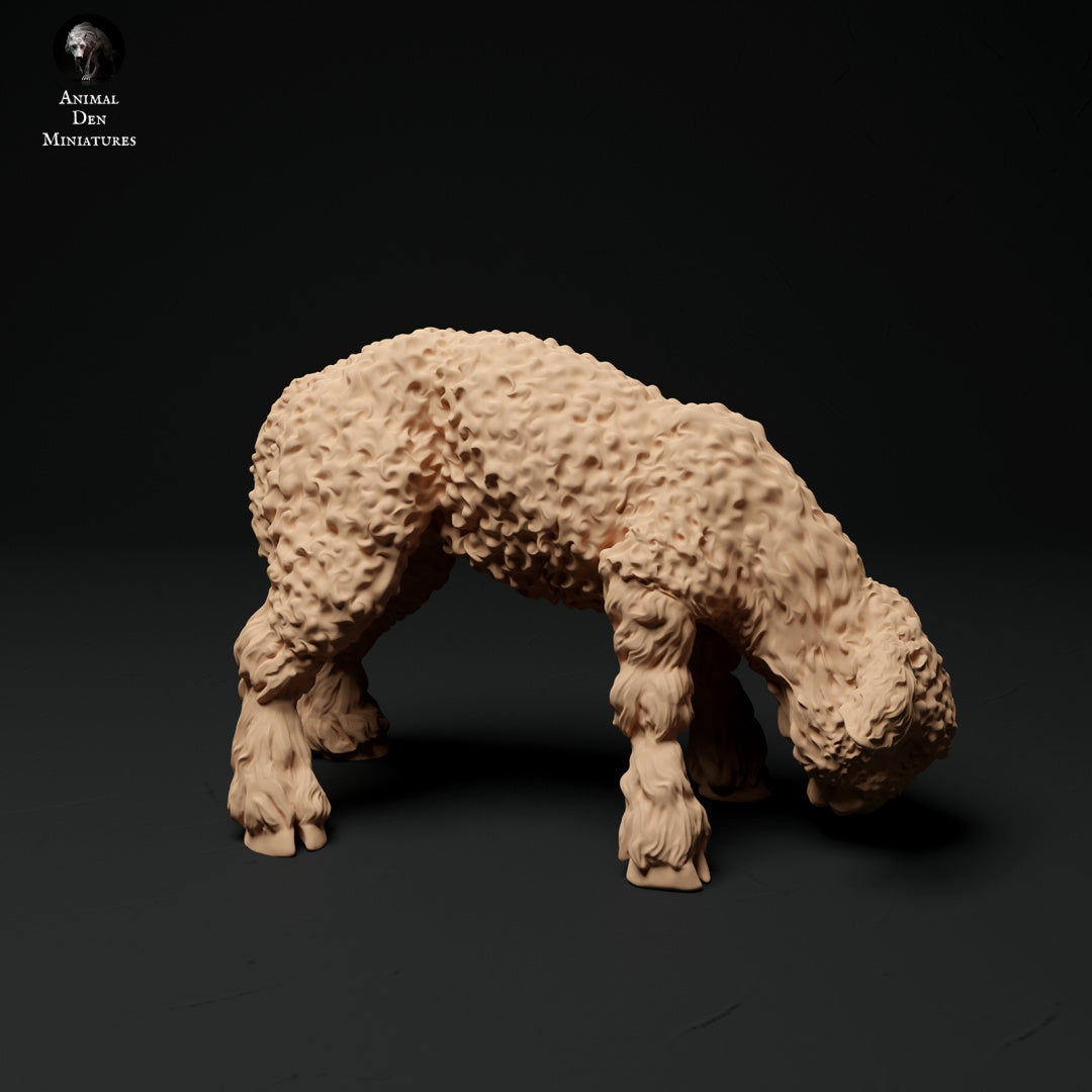 Lonwool lamb set artist resin - white resin ready to prep / paint ALL SCALES