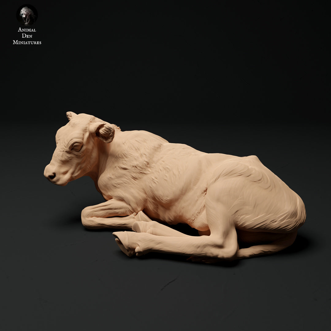 Red devon calf artist resin - white resin ready to prep / paint ALL SCALES