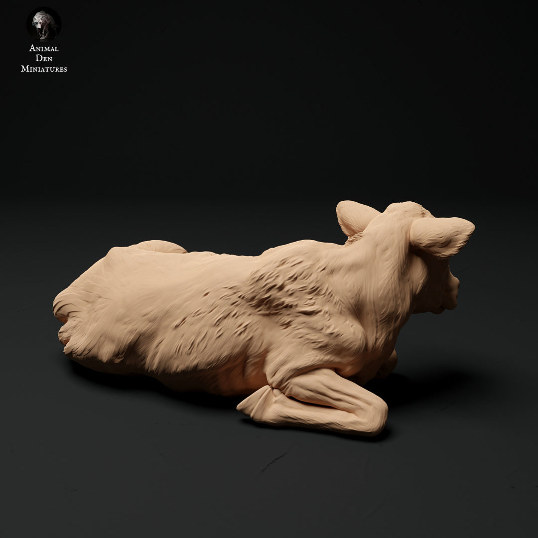 Red devon calf artist resin - white resin ready to prep / paint ALL SCALES