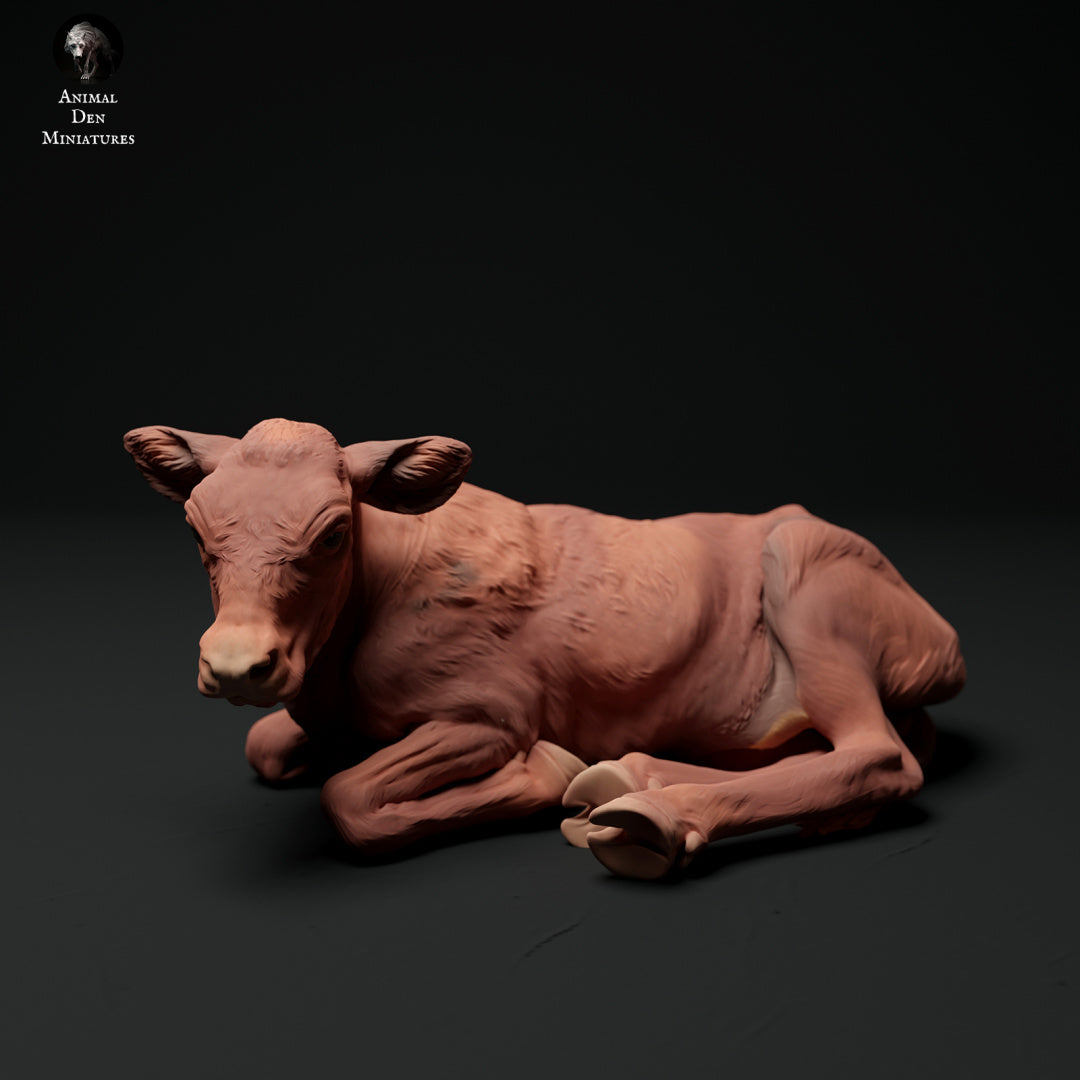 Red devon calf artist resin - white resin ready to prep / paint ALL SCALES
