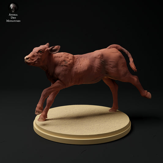 Red devon calf artist resin - white resin ready to prep / paint ALL SCALES