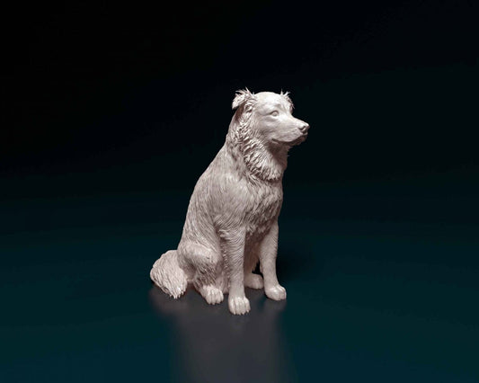 Retriver dog artist resin - white resin ready to prep / paint ALL SCALES