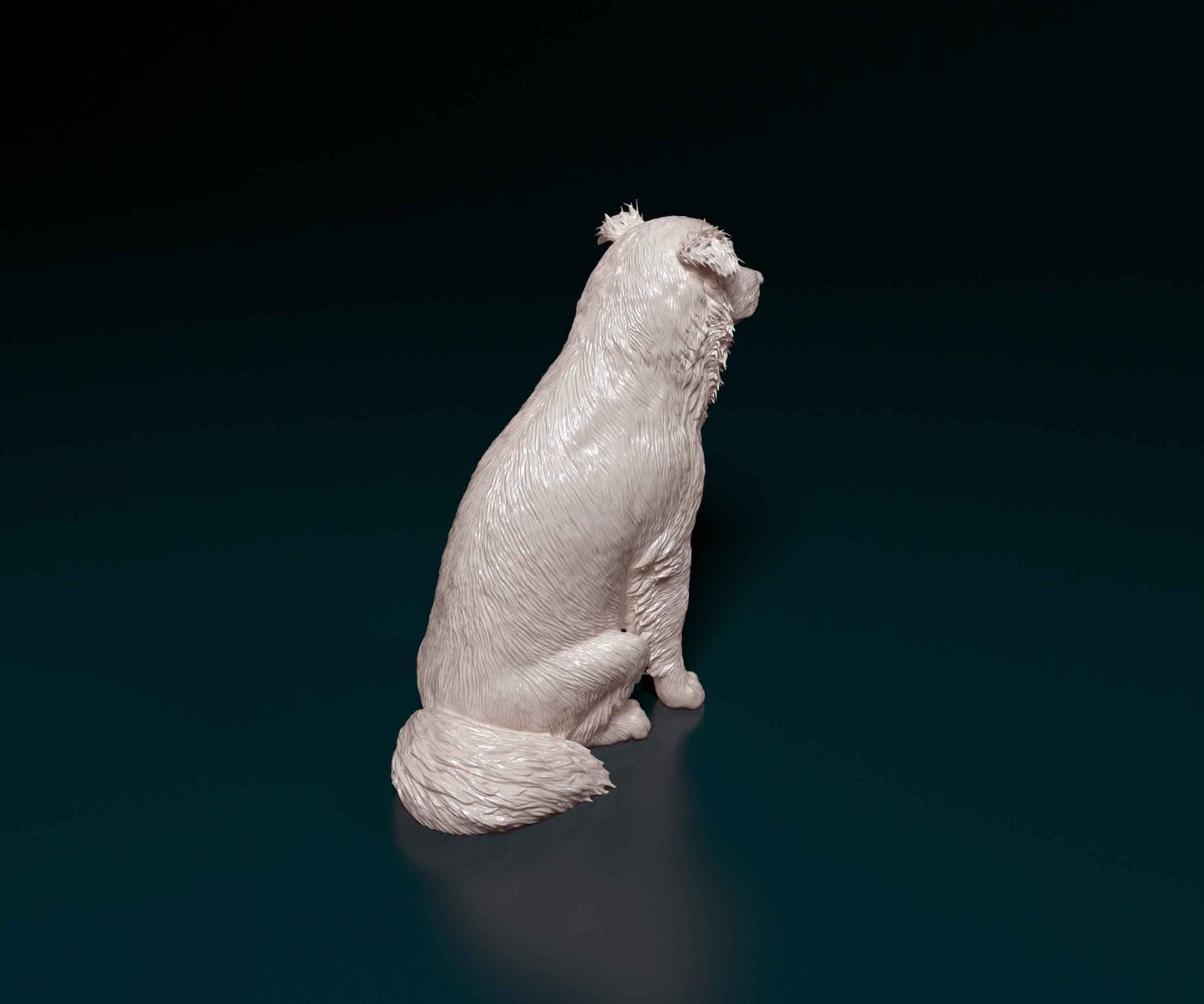 Retriver dog artist resin - white resin ready to prep / paint ALL SCALES