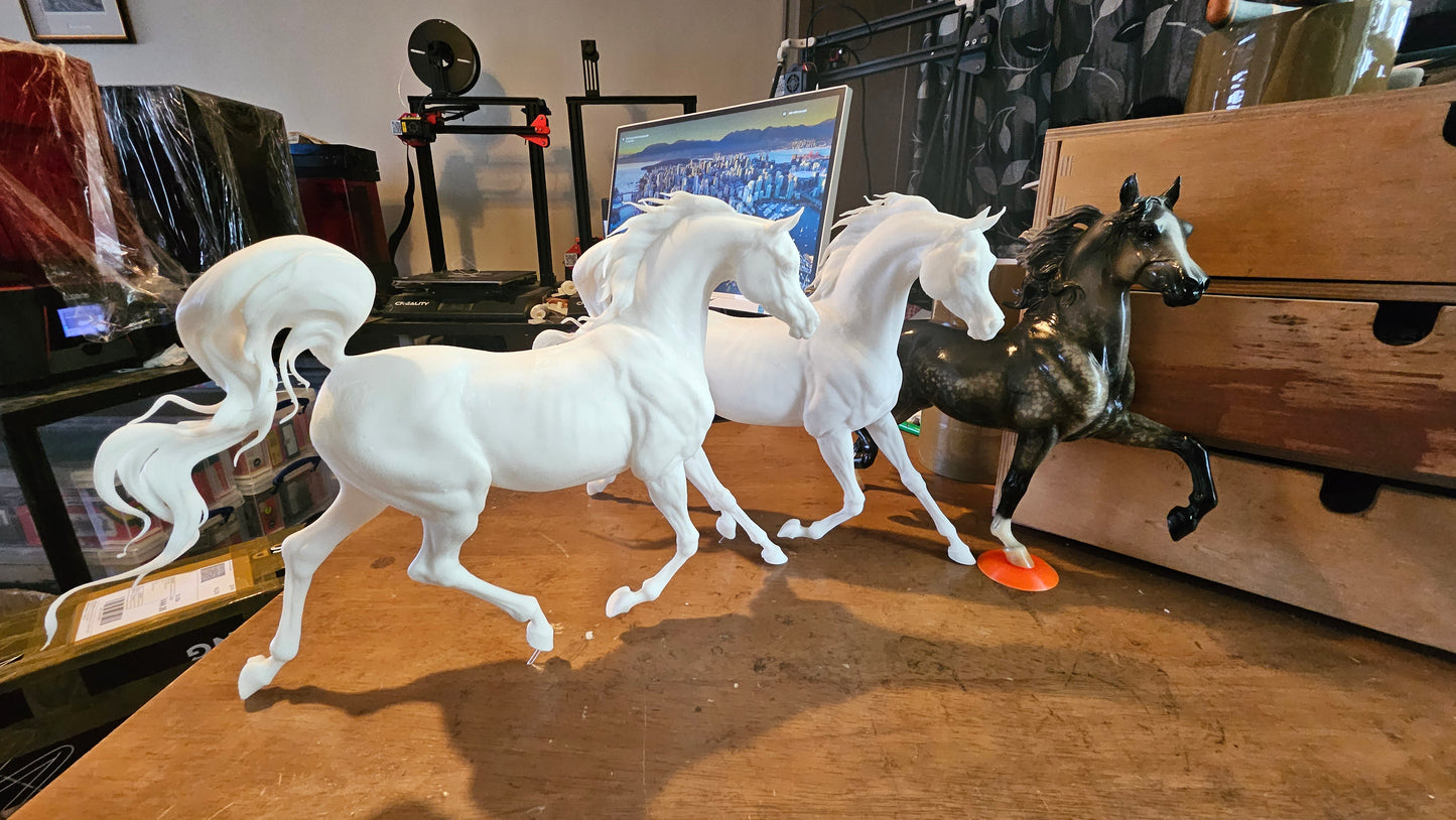 Rebellion - Prancing Arabian - white resin - ready to prep / paint - many options