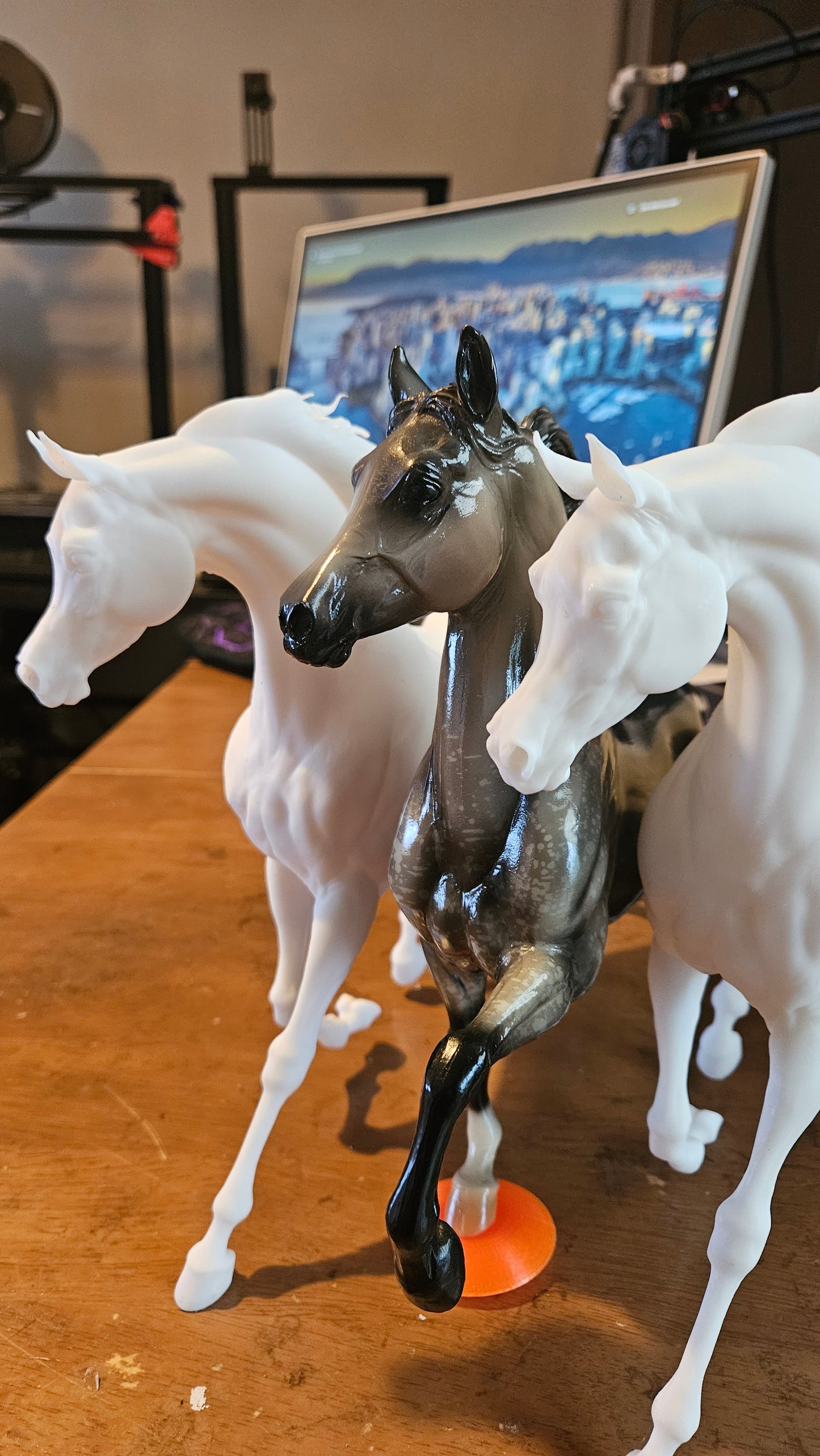 Rebellion - Prancing Arabian - white resin - ready to prep / paint - many options