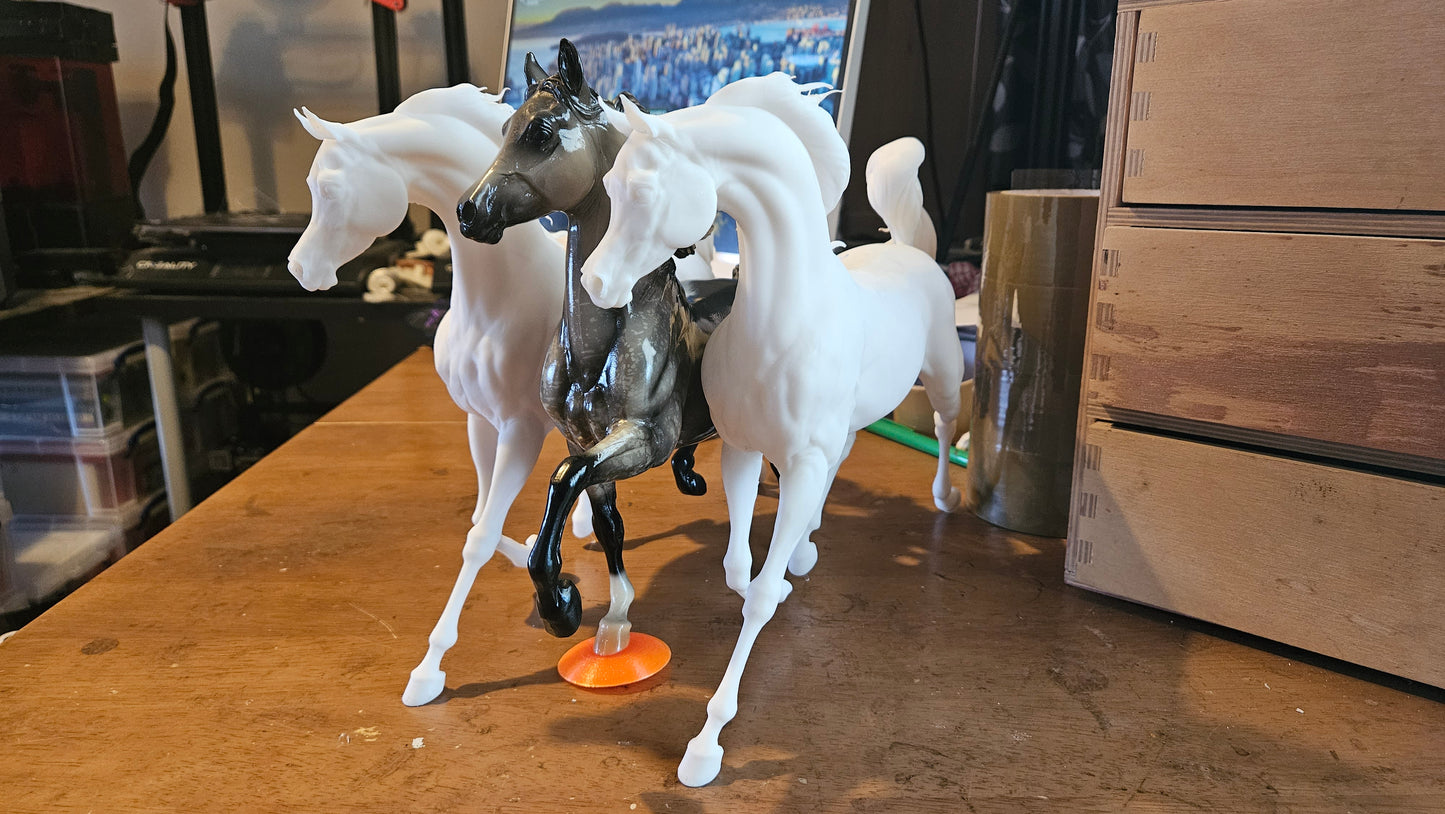 Rebellion - Prancing Arabian - white resin - ready to prep / paint - many options