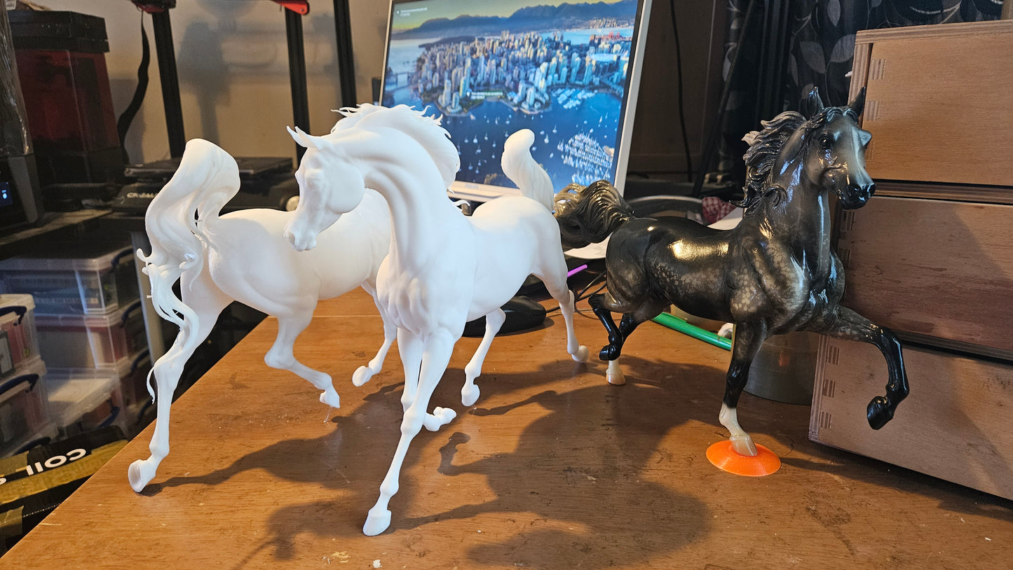 Rebellion - Prancing Arabian - white resin - ready to prep / paint - many options