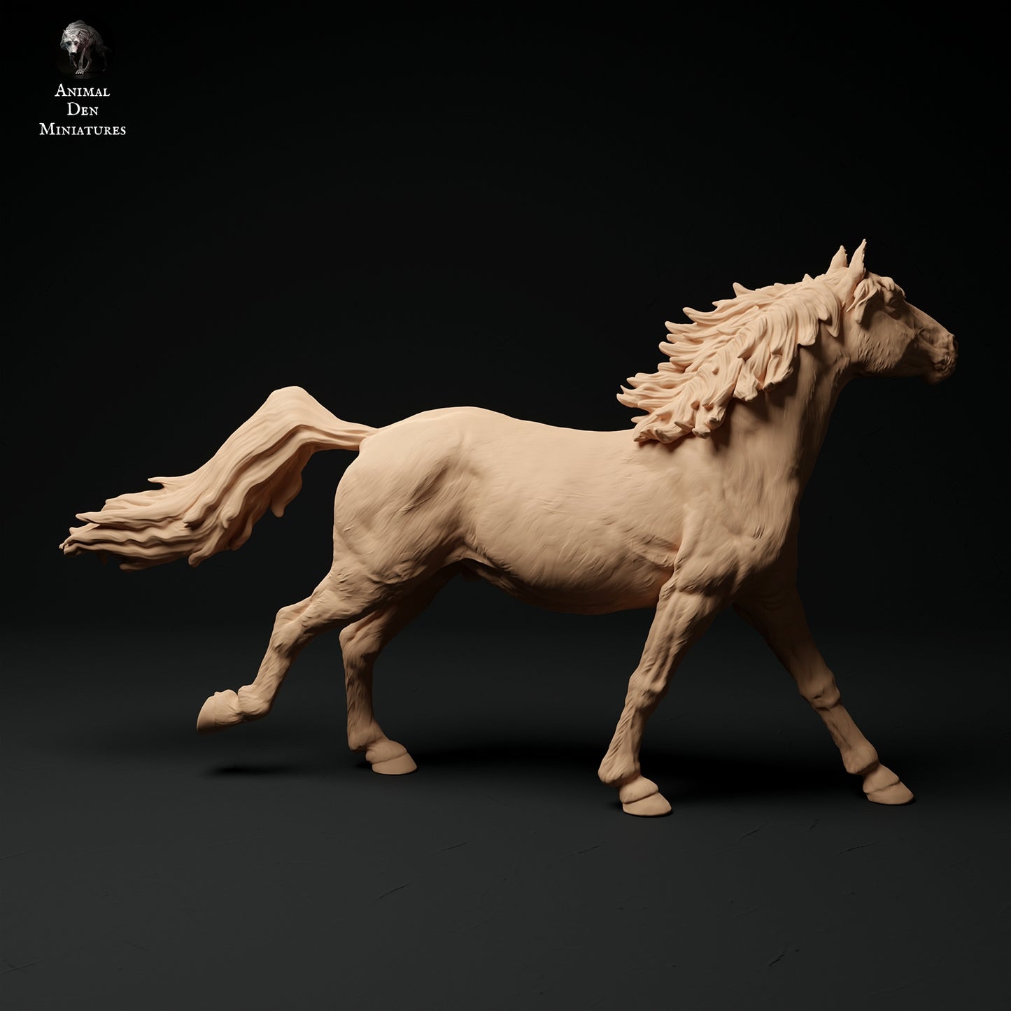 Cantering konik horse - white resin - ready to prep / paint - many options