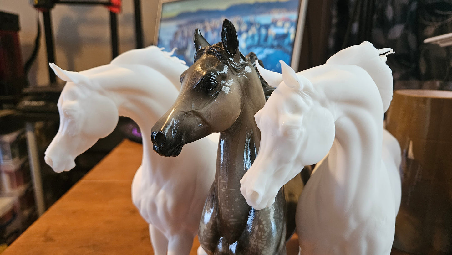 Rebellion - Prancing Arabian - white resin - ready to prep / paint - many options