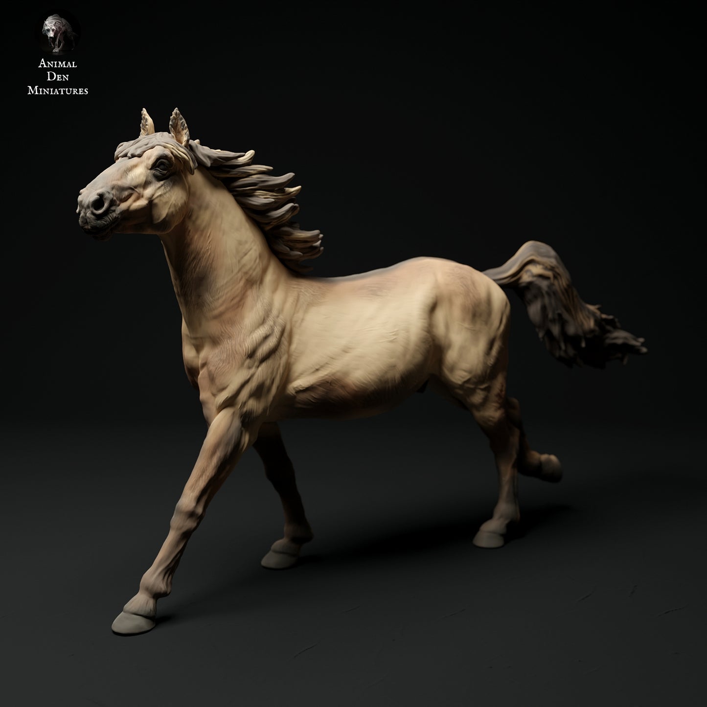 Cantering konik horse - white resin - ready to prep / paint - many options