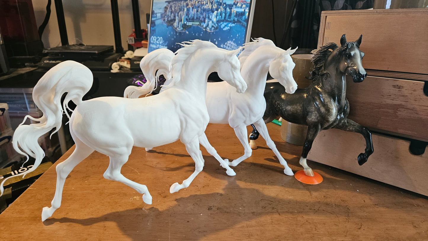 Rebellion - Prancing Arabian - white resin - ready to prep / paint - many options