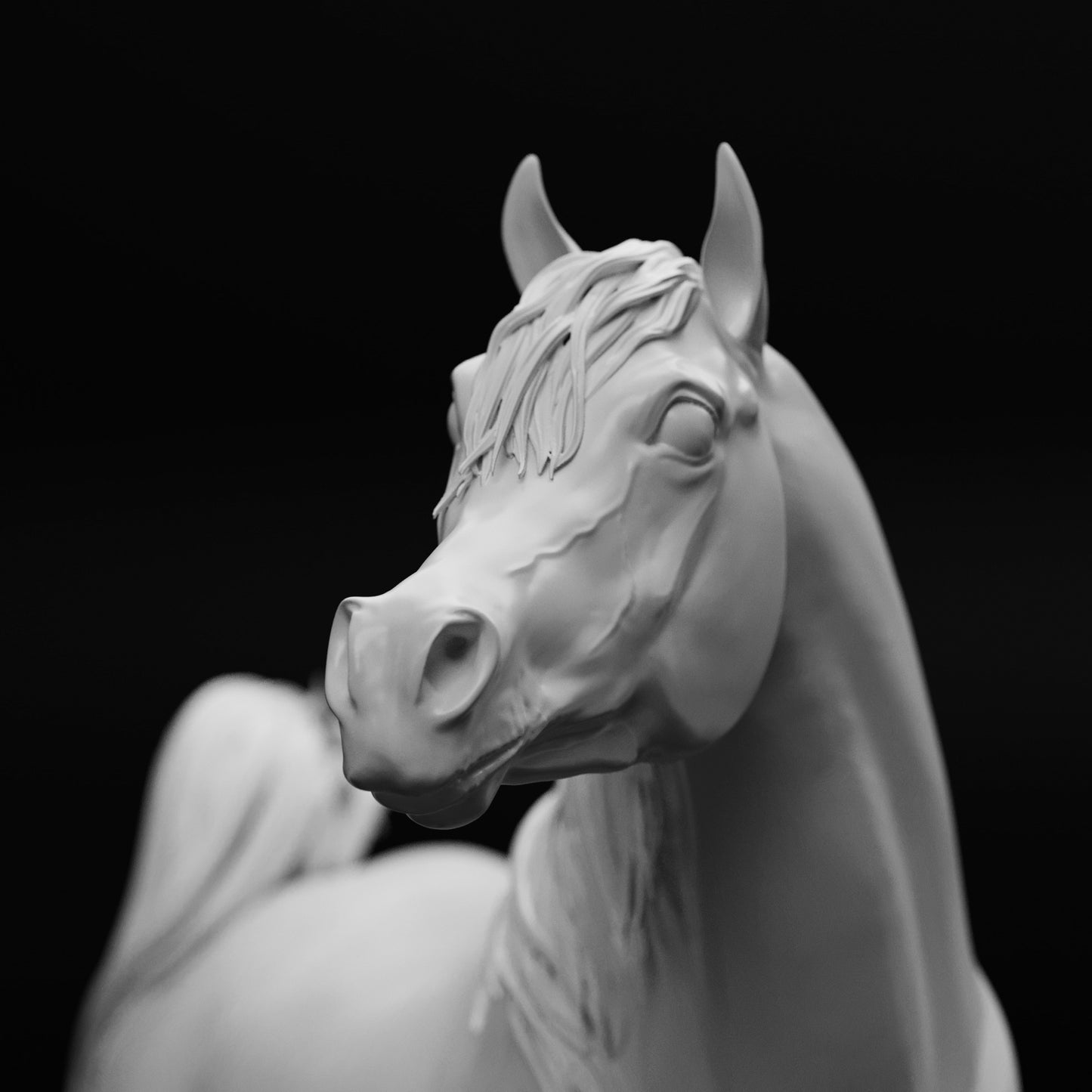 Conner relaxed Arabain Stallion HFH exclusive - White resin ready to prep / paint  LTD EDITION