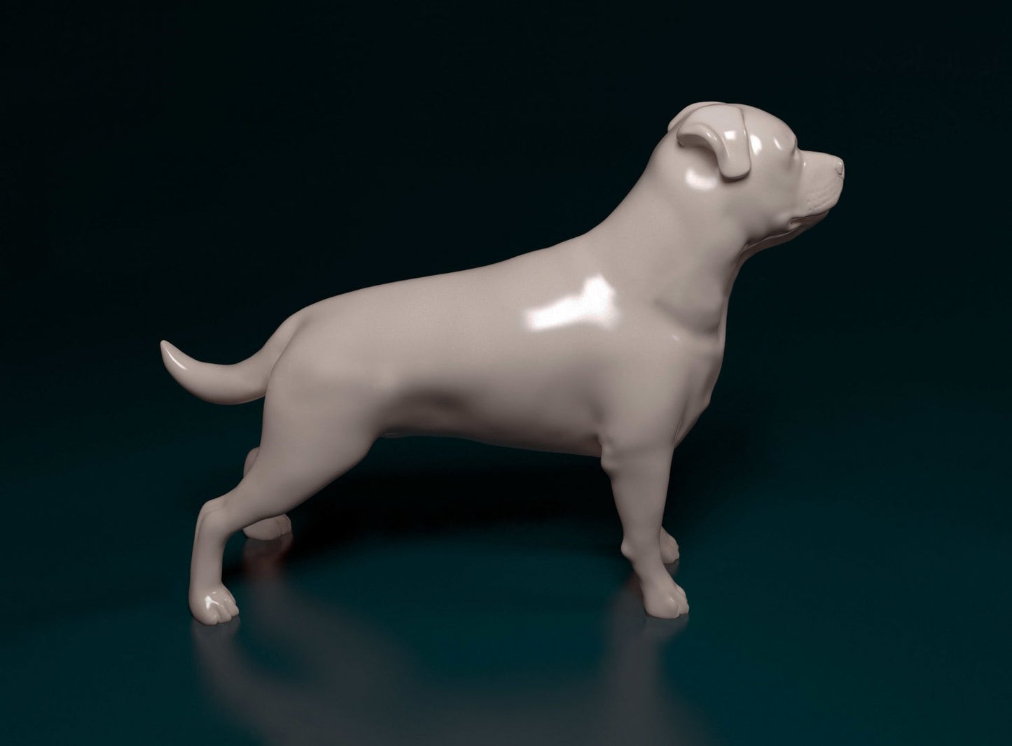 Rottweiler dog artist resin - white resin ready to prep / paint ALL SCALES