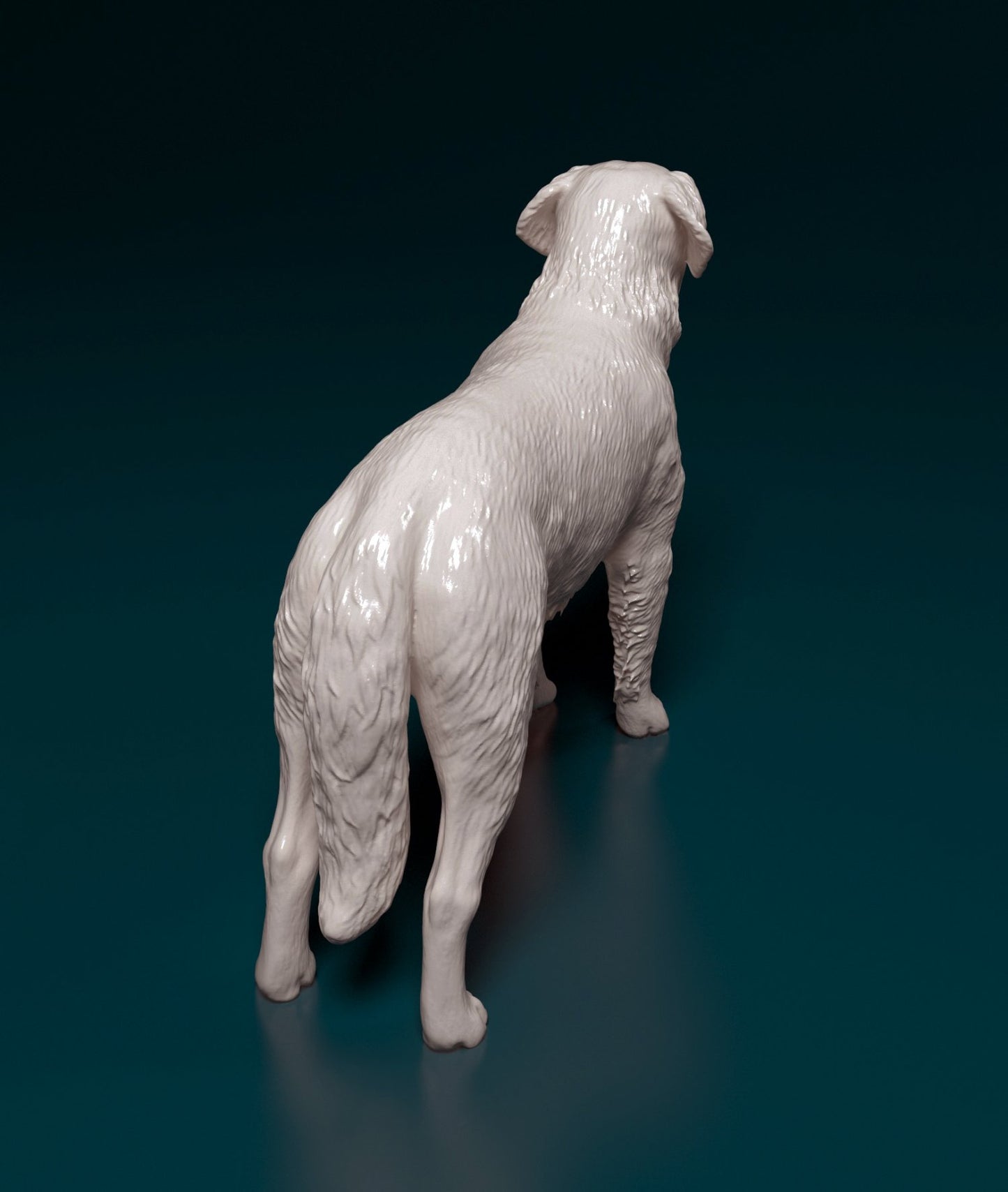 Saint Bernard dog artist resin - white resin ready to prep / paint ALL SCALES