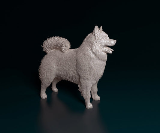 Samoyed dog artist resin - white resin ready to prep / paint ALL SCALES