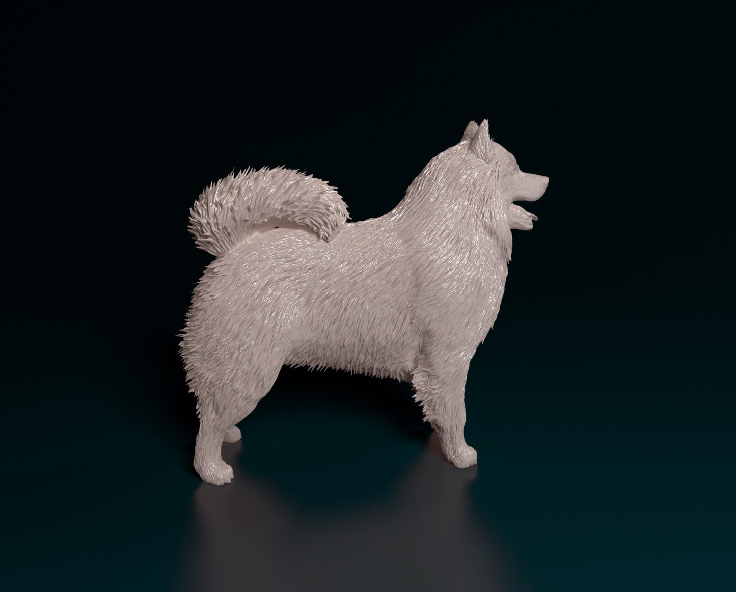 Samoyed dog artist resin - white resin ready to prep / paint ALL SCALES