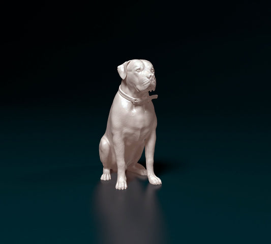 Scott american bulldog dog artist resin - white resin ready to prep / paint ALL SCALES