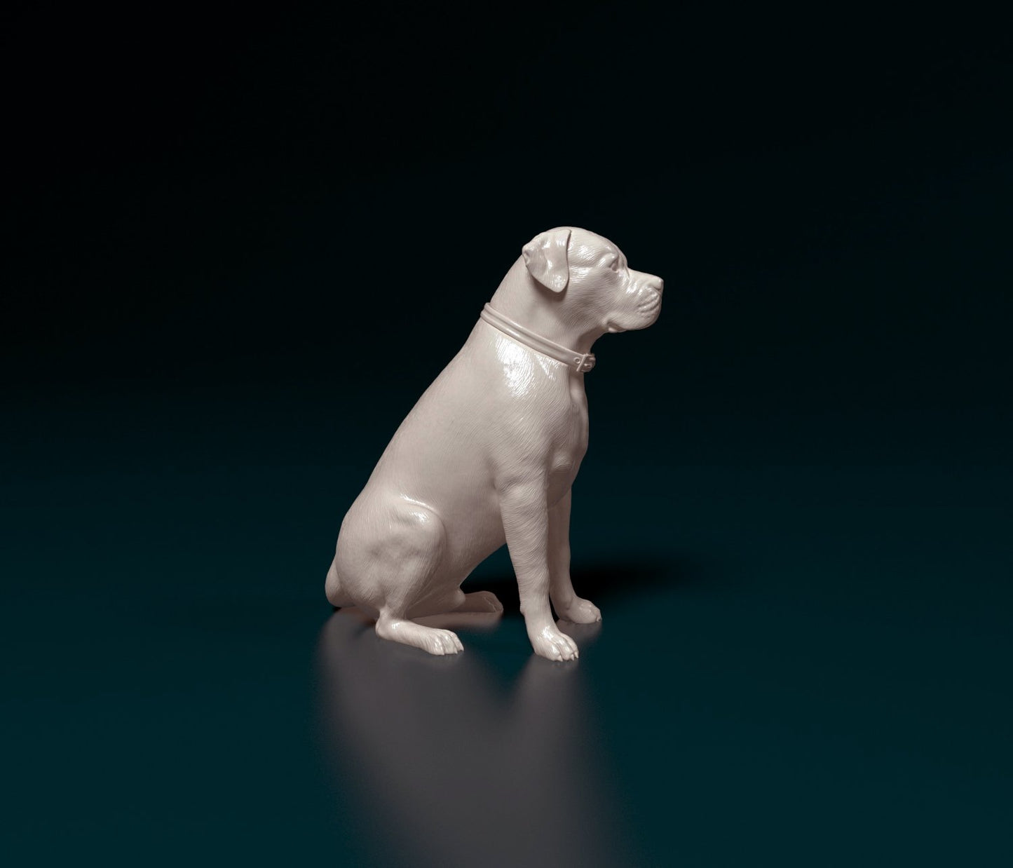 Scott american bulldog dog artist resin - white resin ready to prep / paint ALL SCALES