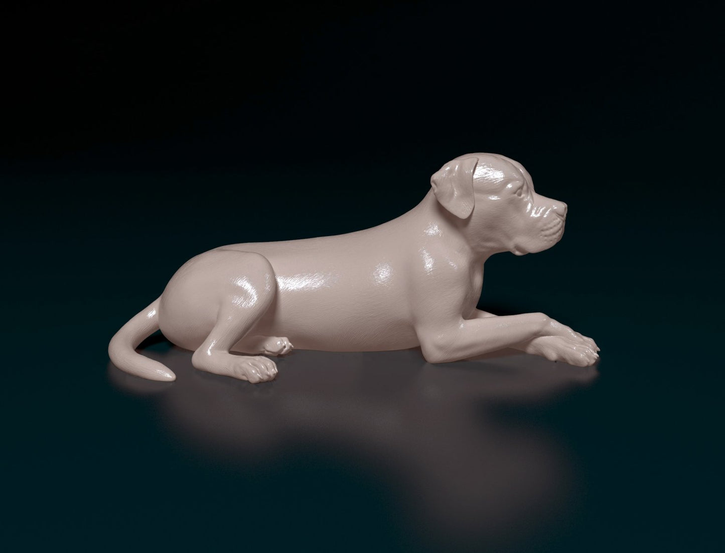 Scott aemrican bulldog dog artist resin - white resin ready to prep / paint ALL SCALES
