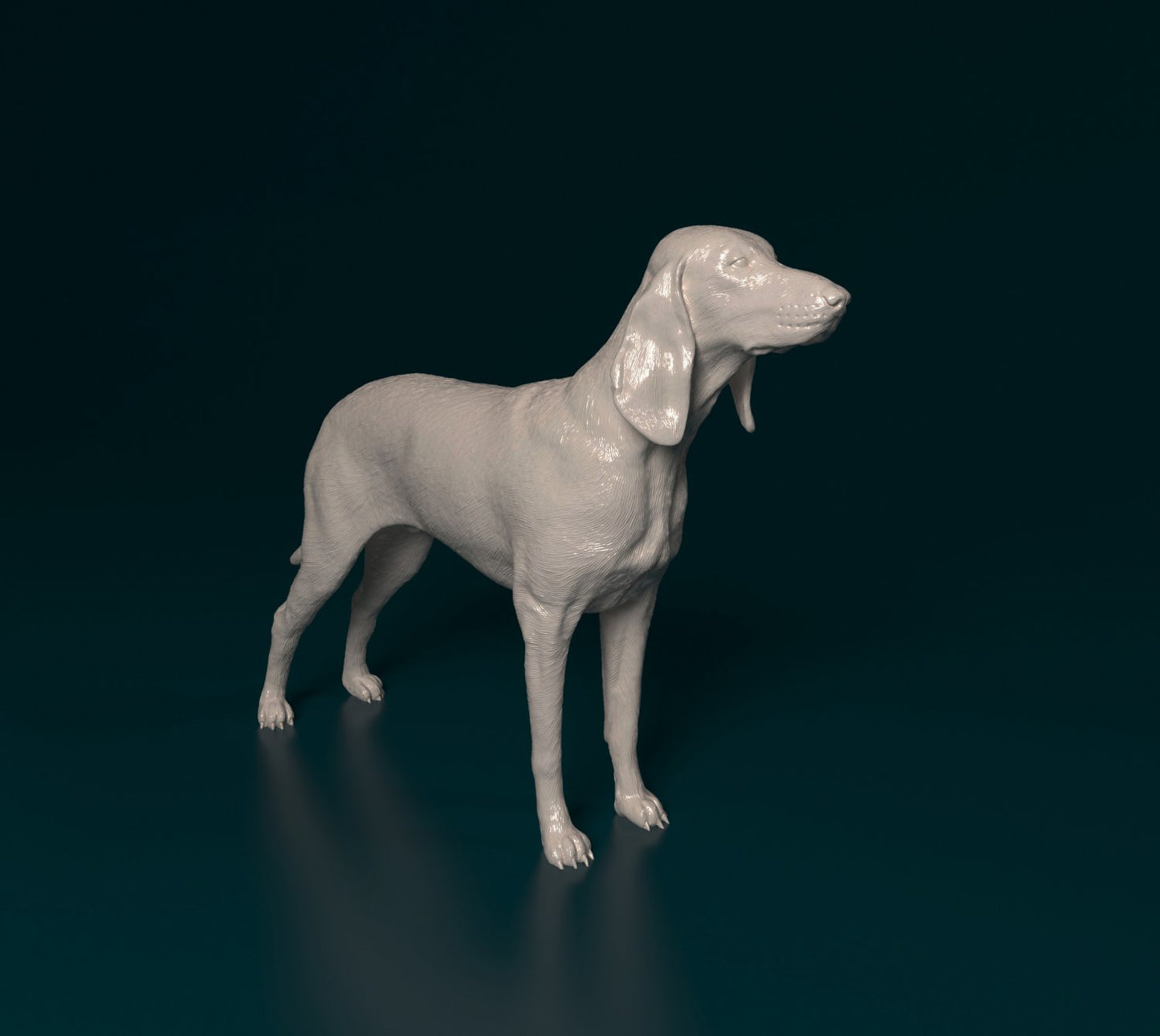 Seguigo italiano dog artist resin - white resin ready to prep / paint ALL SCALES