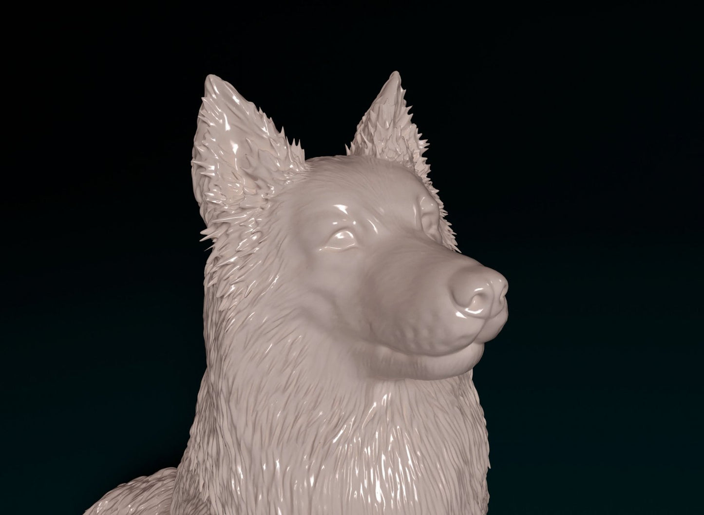 Sheltie dog artist resin - white resin ready to prep / paint ALL SCALES