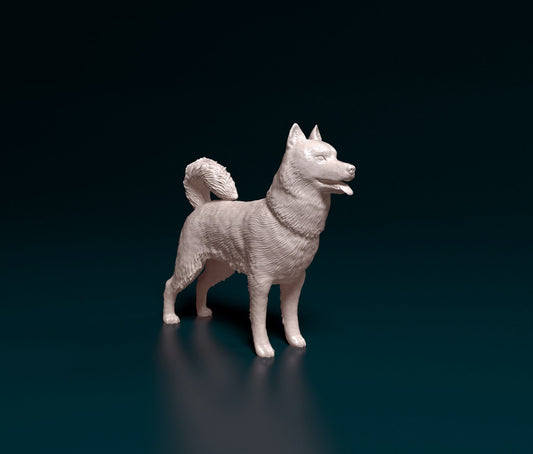 Siberian husky dog artist resin - white resin ready to prep / paint ALL SCALES