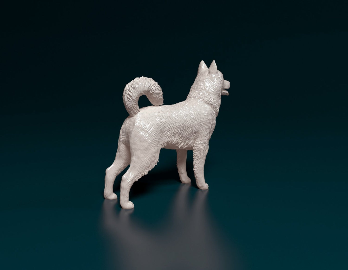 Siberian husky dog artist resin - white resin ready to prep / paint ALL SCALES