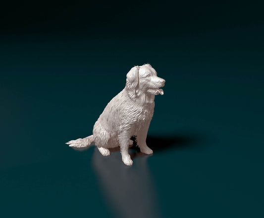 Stabyhoun dog artist resin - white resin ready to prep / paint ALL SCALES