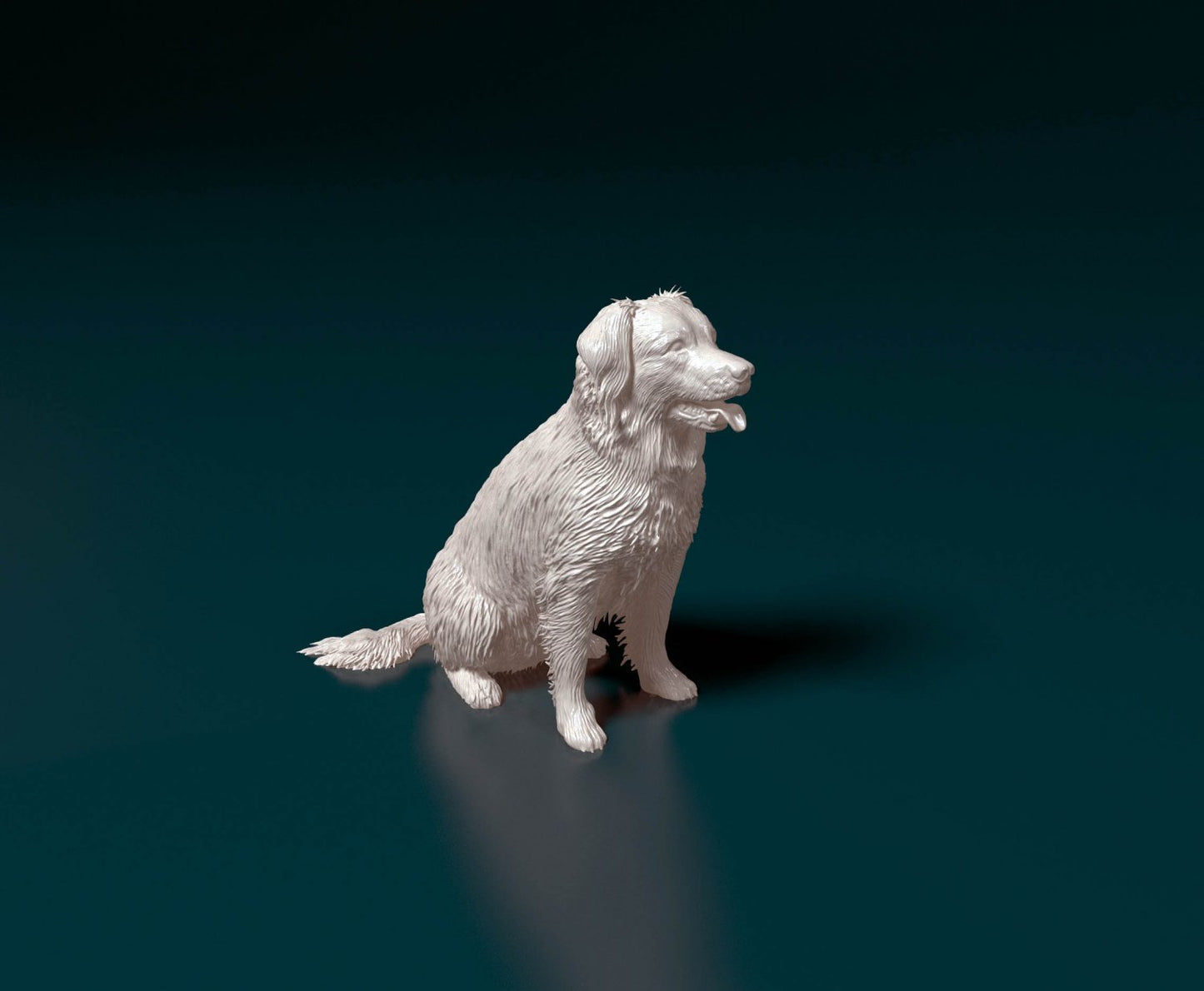 Stabyhoun dog artist resin - white resin ready to prep / paint ALL SCALES