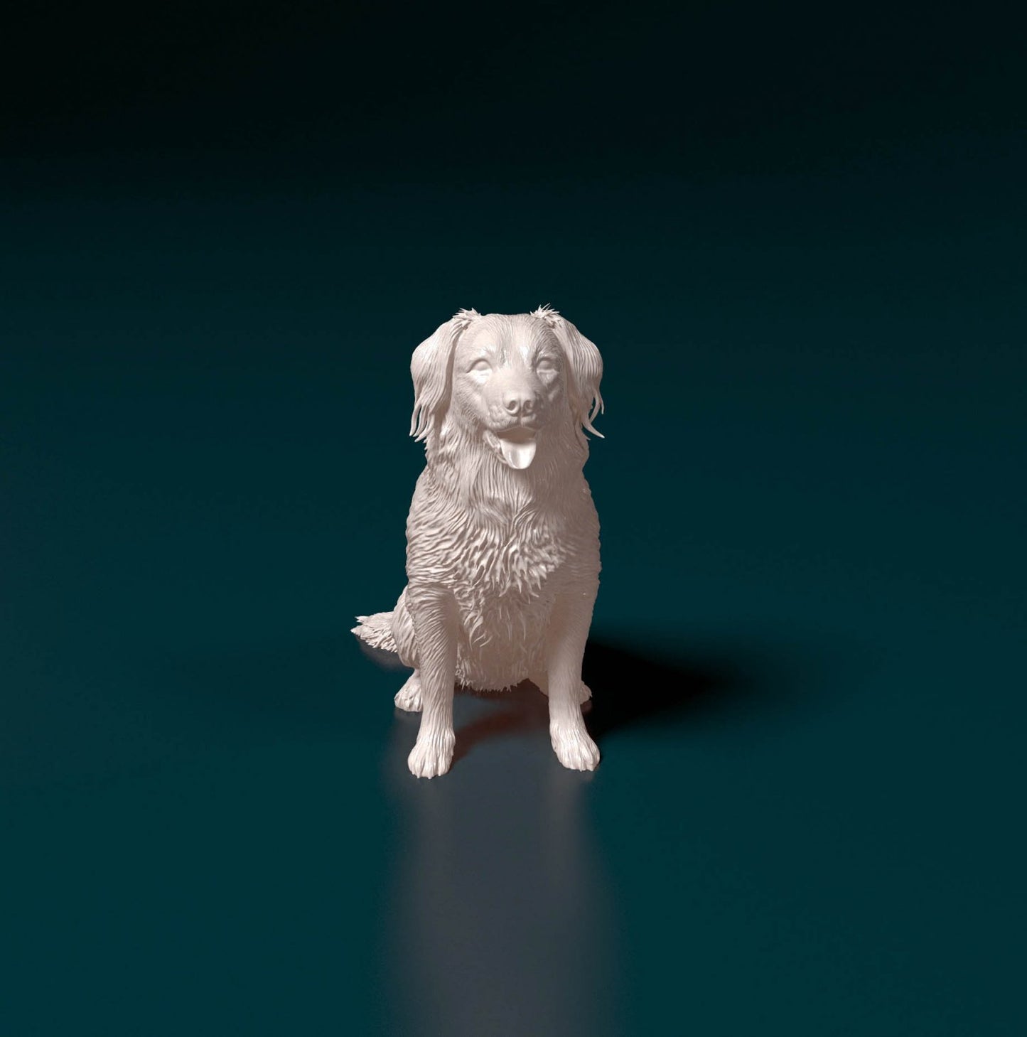 Stabyhoun dog artist resin - white resin ready to prep / paint ALL SCALES