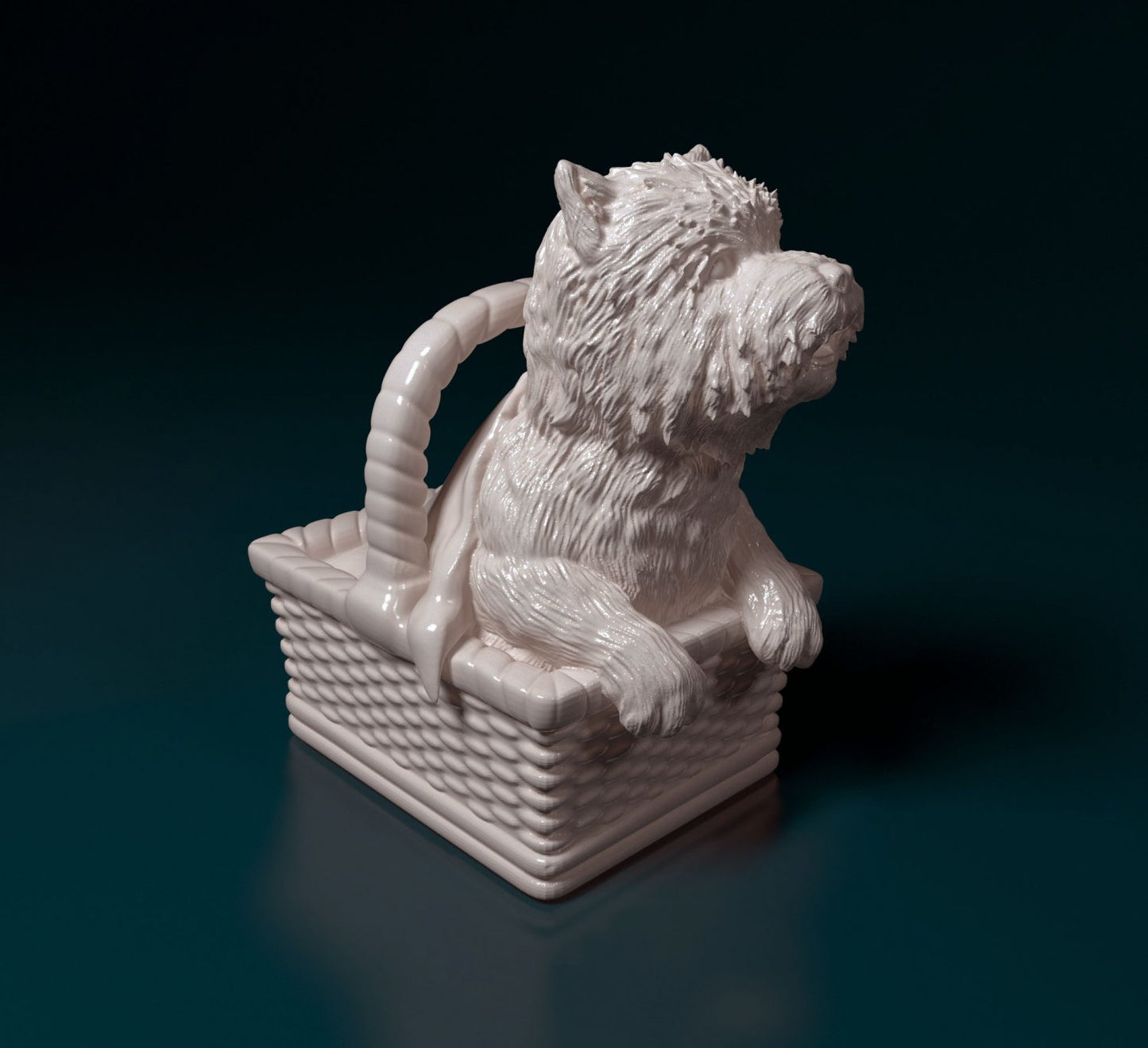 toto dog artist resin - white resin ready to prep / paint ALL SCALES