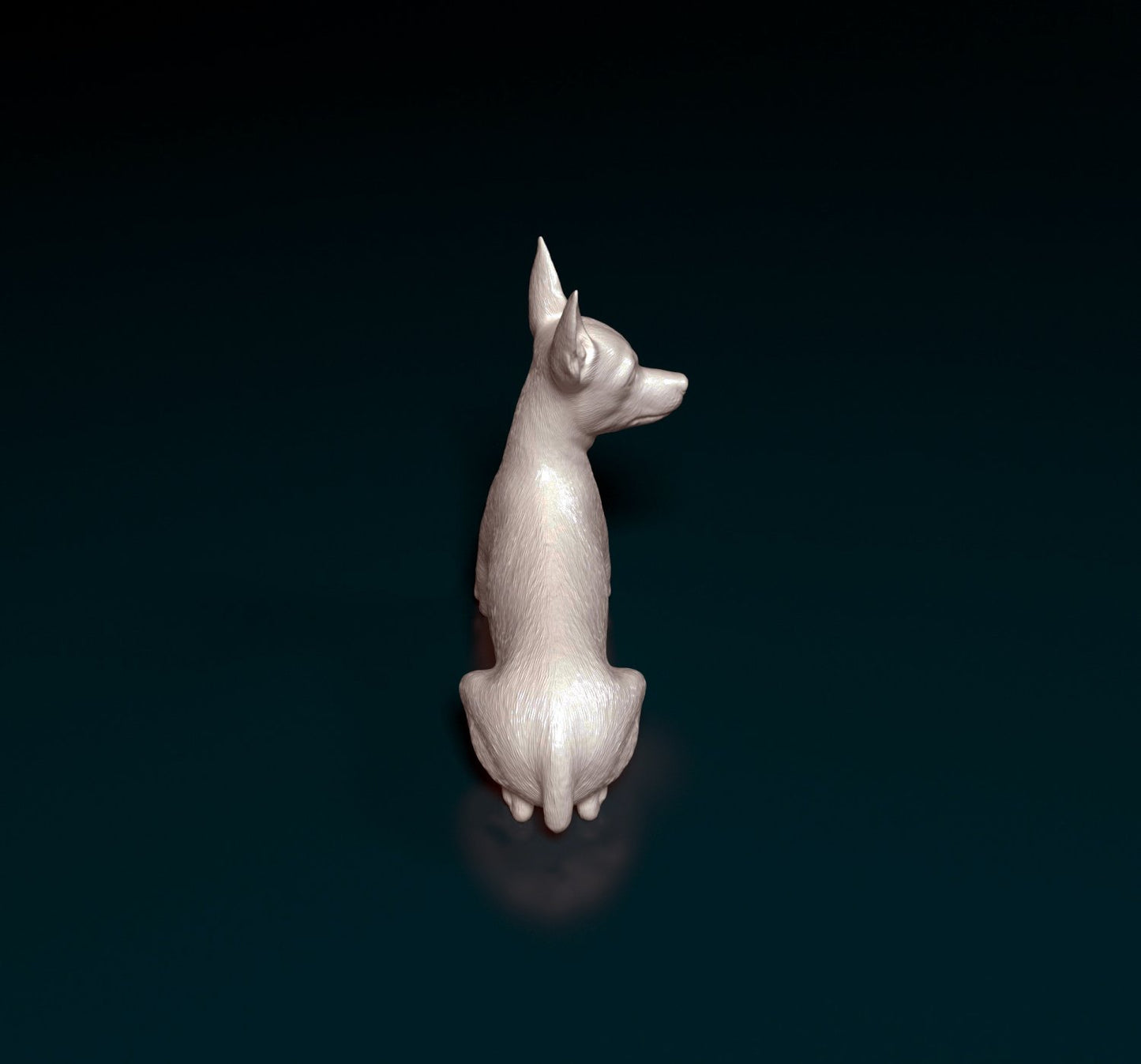Toy terrier artist resin - white resin ready to prep / paint ALL SCALES